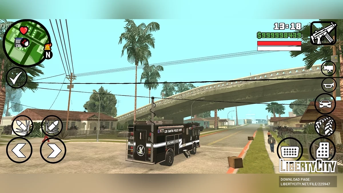 Мобильный командный центр SWAT Лос-Анджелеса / GTA San Andreas (iOS, Android)