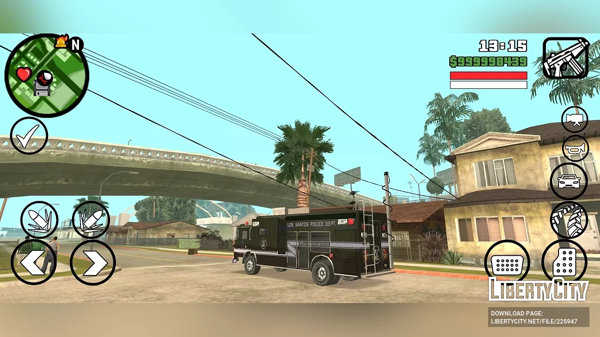 Мобильный командный центр SWAT Лос-Анджелеса / GTA San Andreas (iOS, Android)