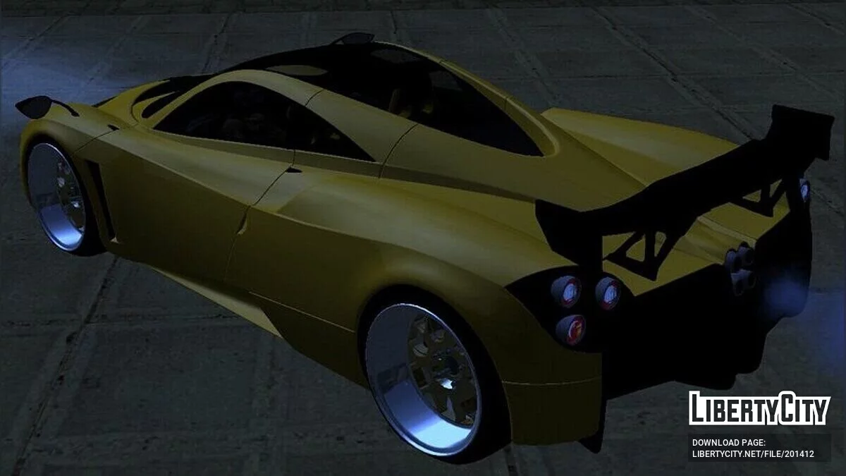 Pagani Huayra (только DFF) / GTA San Andreas (iOS, Android)