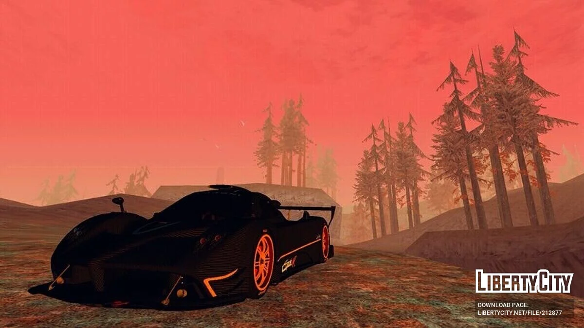 Pagani Zonda R High Quality / GTA San Andreas (iOS, Android)