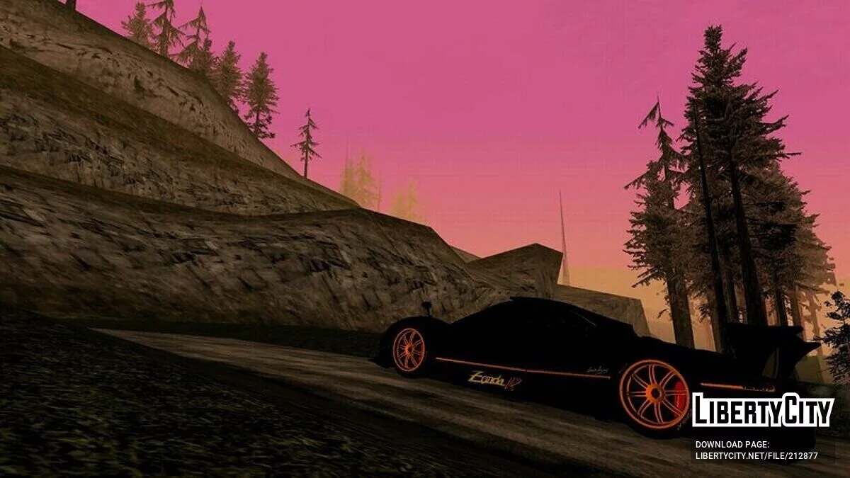 Pagani Zonda R High Quality / GTA San Andreas (iOS, Android)