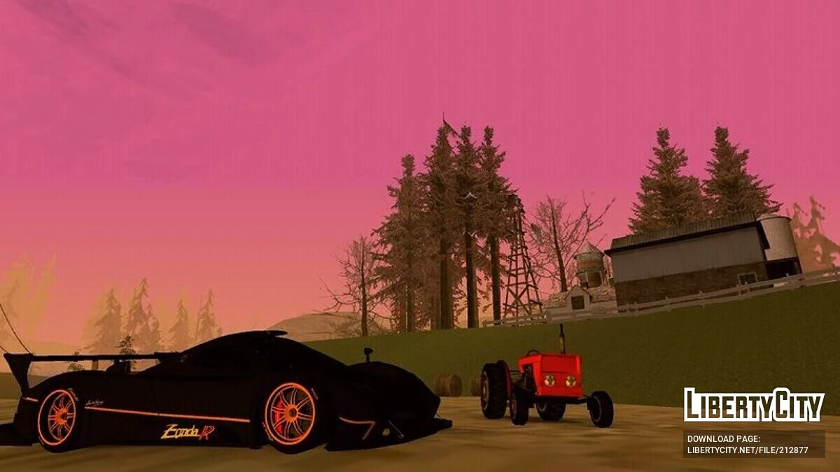 Pagani Zonda R High Quality / GTA San Andreas (iOS, Android)