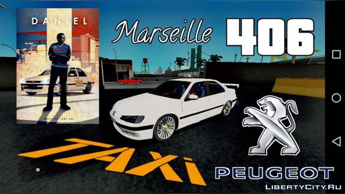 Скачать Taxi Marseille: Peugeot 406 для GTA San Andreas (iOS, Android)