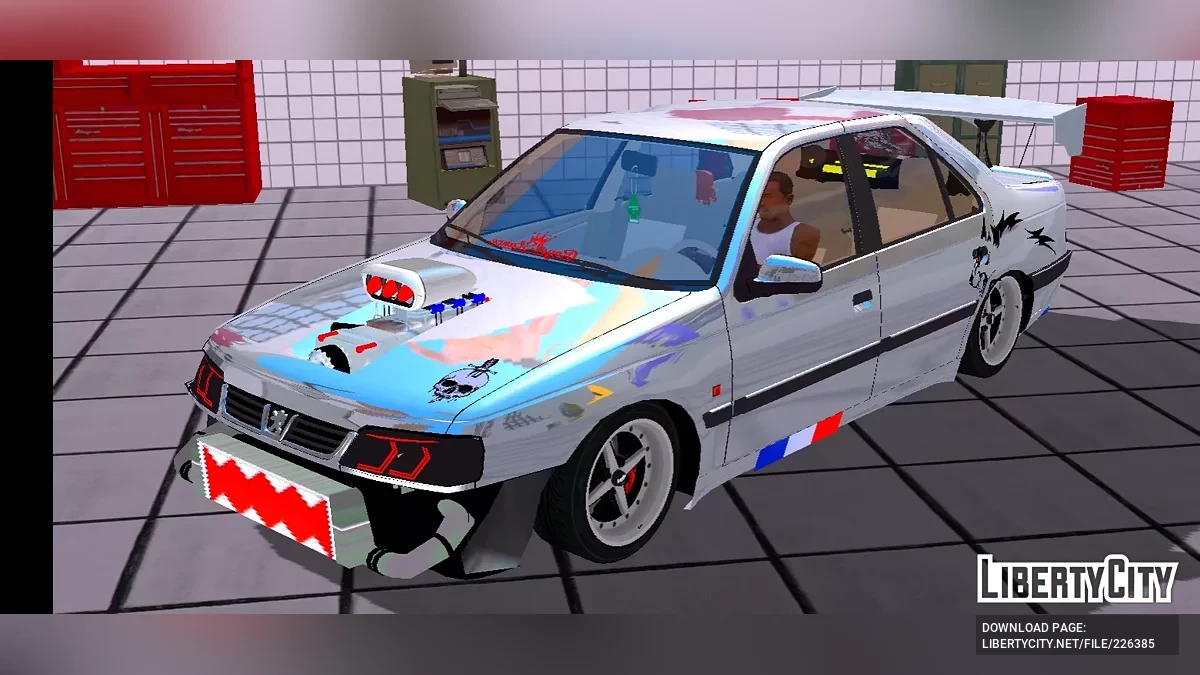 Peugeot 405 SLX (Полный тюнинг) / GTA San Andreas (iOS, Android)