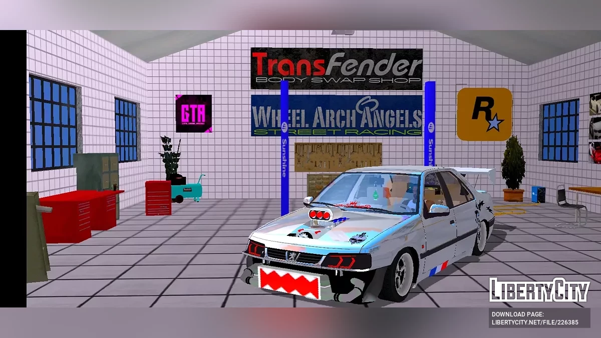 Peugeot 405 SLX (Полный тюнинг) / GTA San Andreas (iOS, Android)