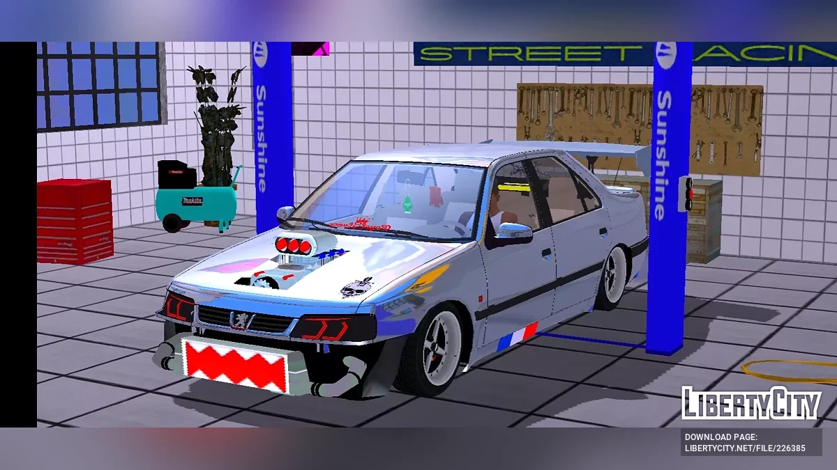 Peugeot 405 SLX (Полный тюнинг) / GTA San Andreas (iOS, Android)
