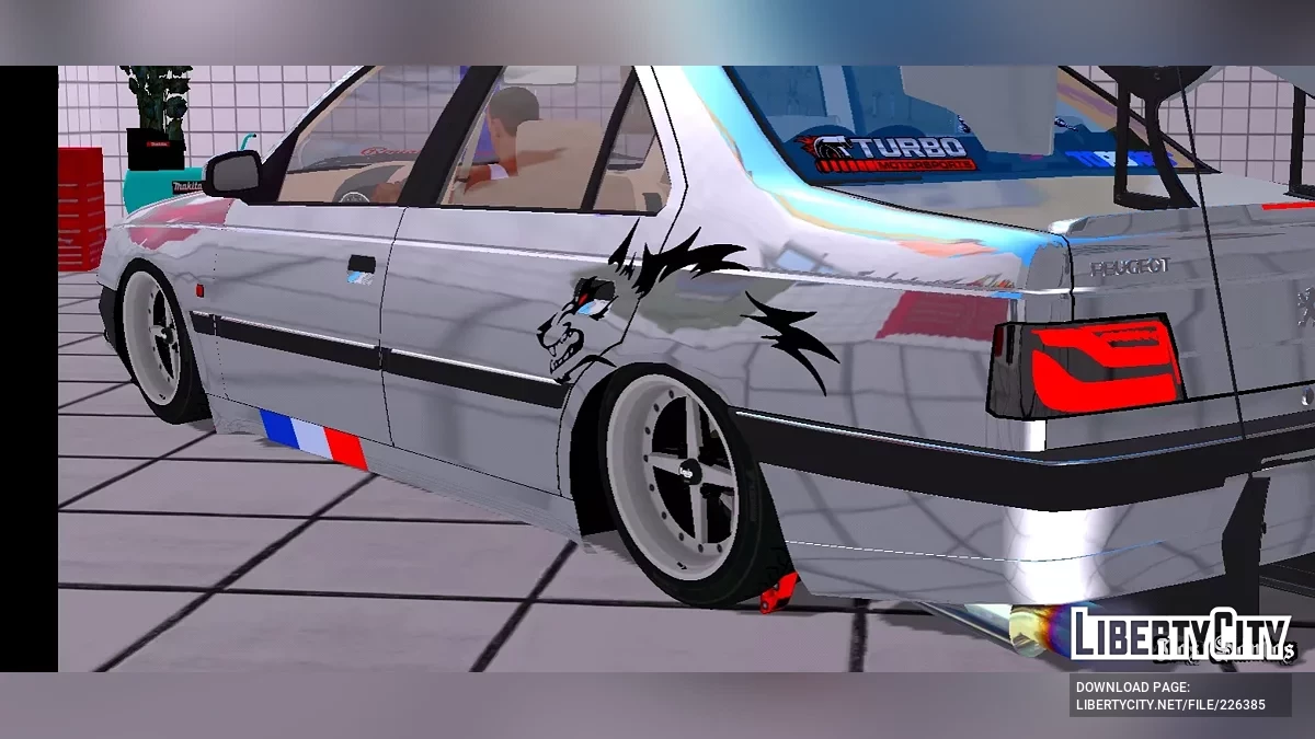 Peugeot 405 SLX (Полный тюнинг) / GTA San Andreas (iOS, Android)