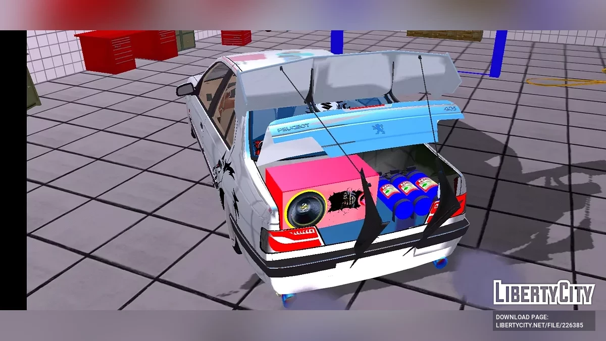 Peugeot 405 SLX (Полный тюнинг) / GTA San Andreas (iOS, Android)