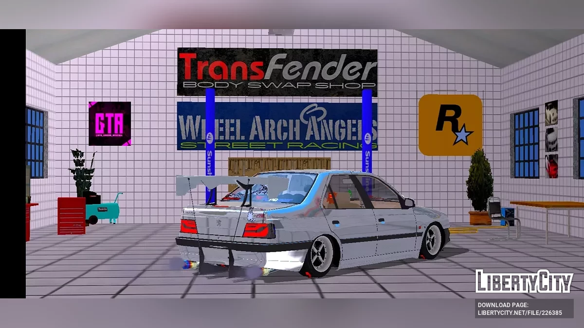 Peugeot 405 SLX (Полный тюнинг) / GTA San Andreas (iOS, Android)