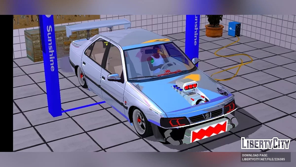 Peugeot 405 SLX (Полный тюнинг) / GTA San Andreas (iOS, Android)