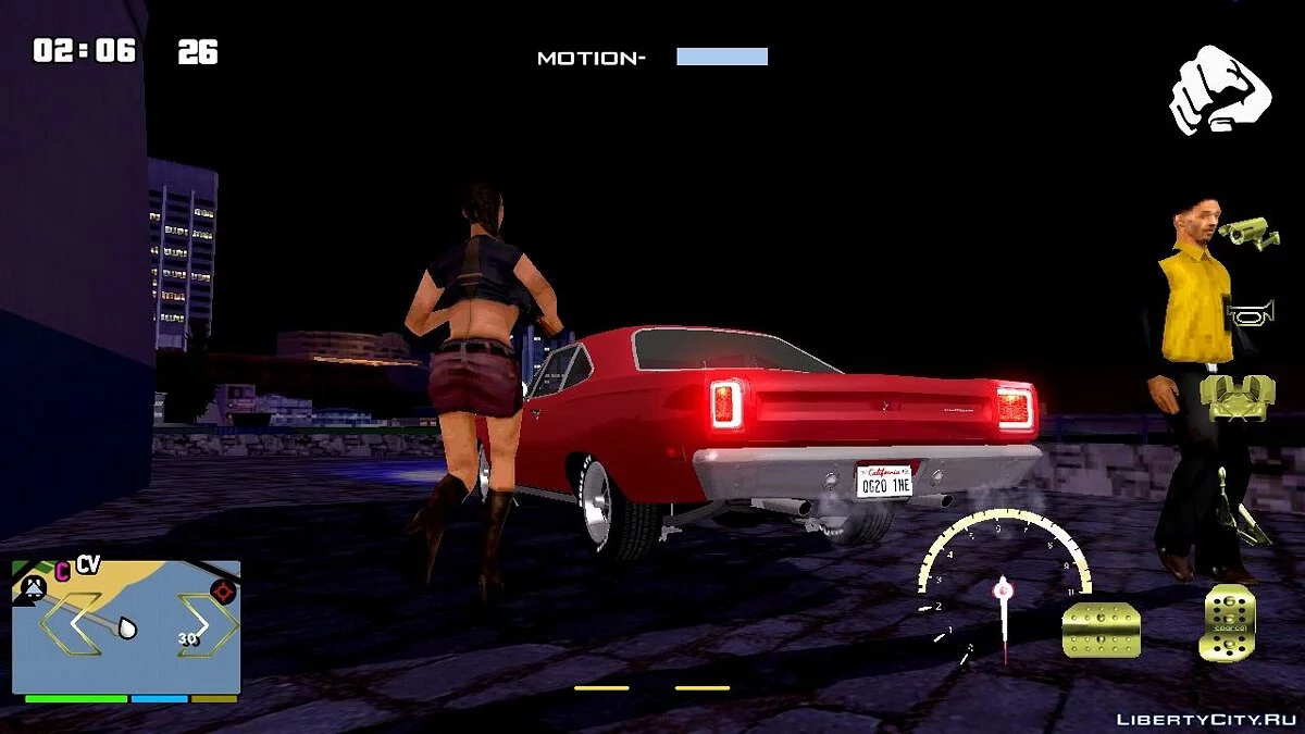 Playmouth Roadrunner  1966 года / GTA San Andreas (iOS, Android)