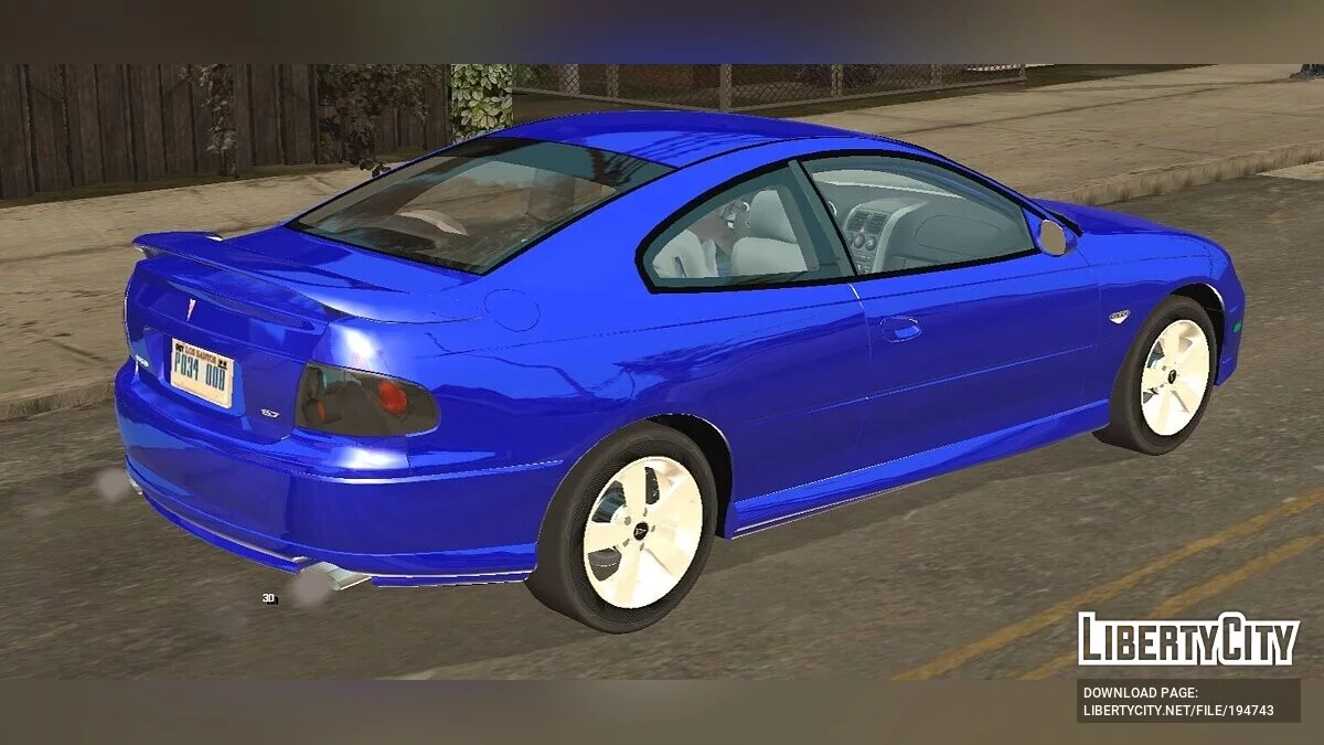 Pontiac GTO 5th Gen / GTA San Andreas (iOS, Android)