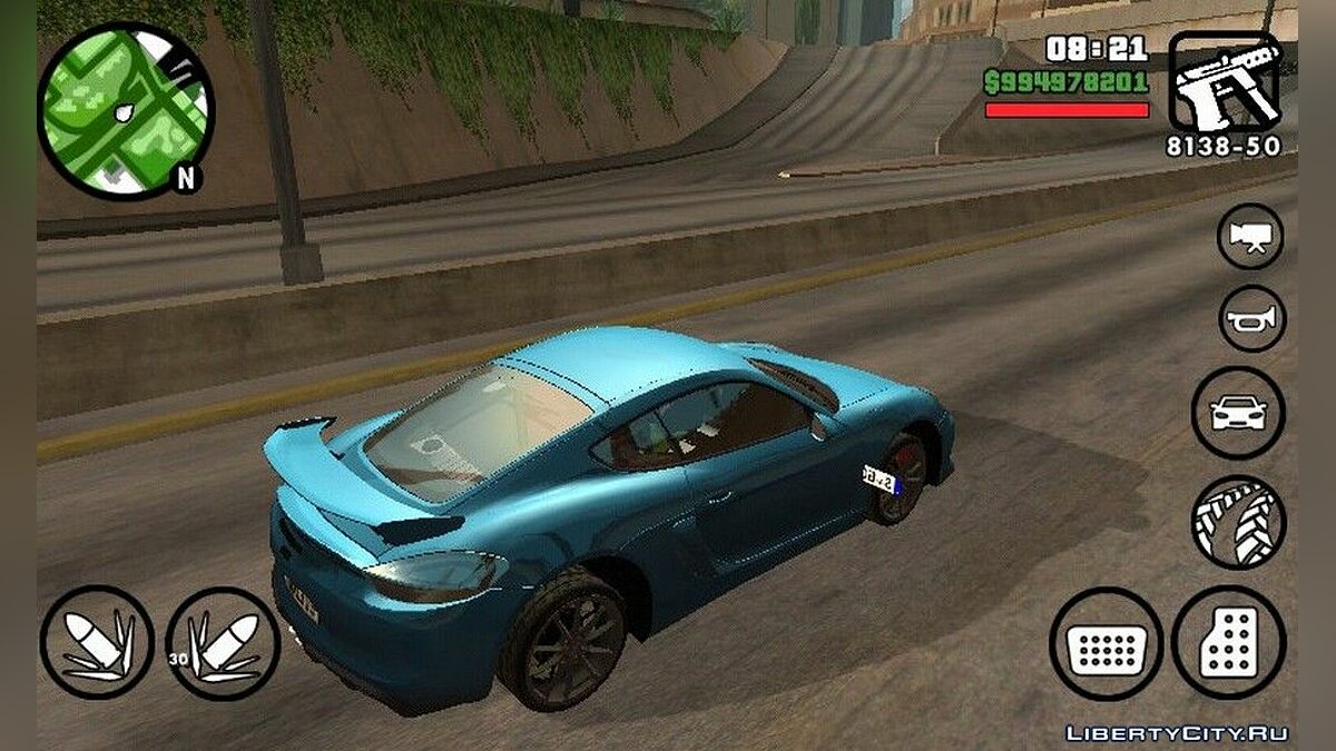 Скачать Porsche Cayman GT4 для GTA San Andreas (iOS, Android)