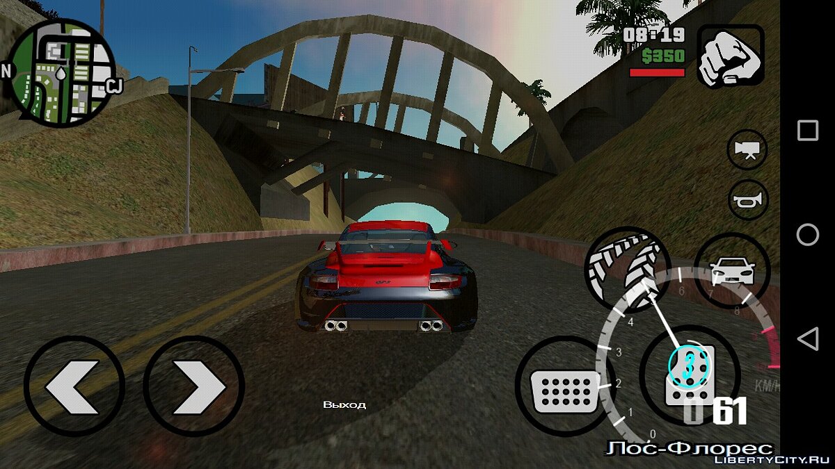Porsche 911 GT2 from NFS: Undercover для GTA San Andreas (iOS, Android) - Картинка #7