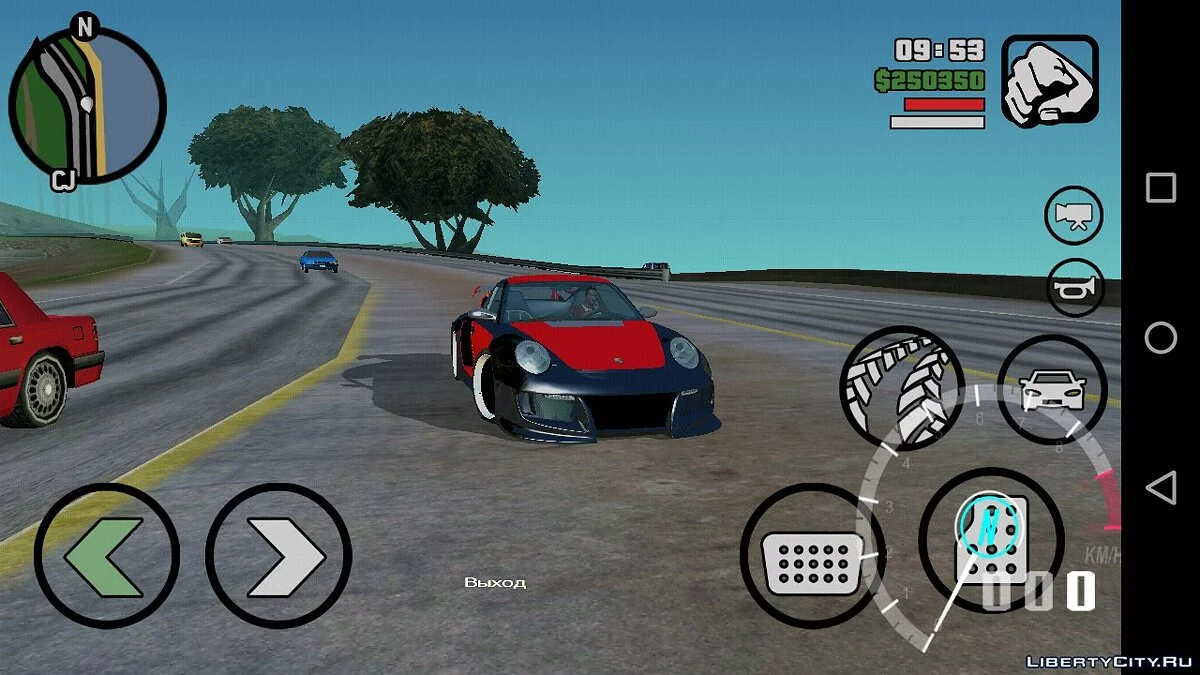Porsche 911 GT2 from NFS: Undercover / GTA San Andreas (iOS, Android)