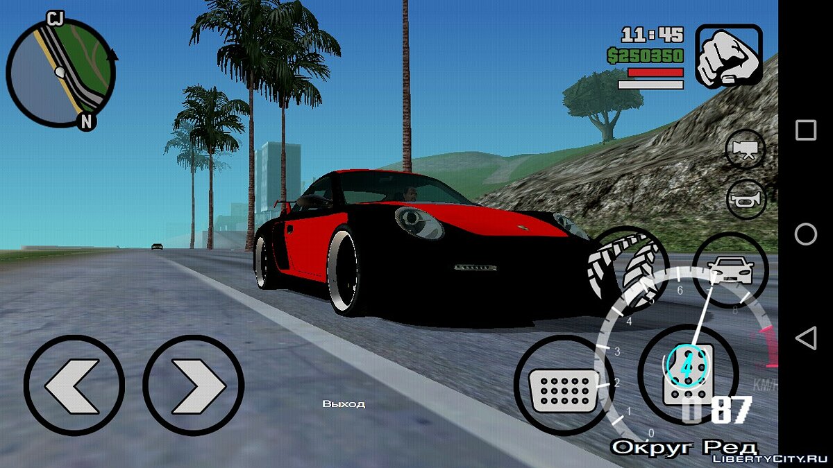 Porsche 911 GT2 from NFS: Undercover для GTA San Andreas (iOS, Android) - Картинка #15