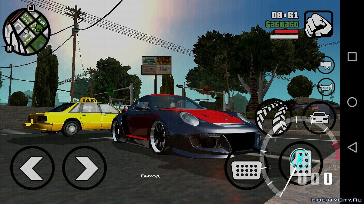 Porsche 911 GT2 from NFS: Undercover для GTA San Andreas (iOS, Android) - Картинка #6