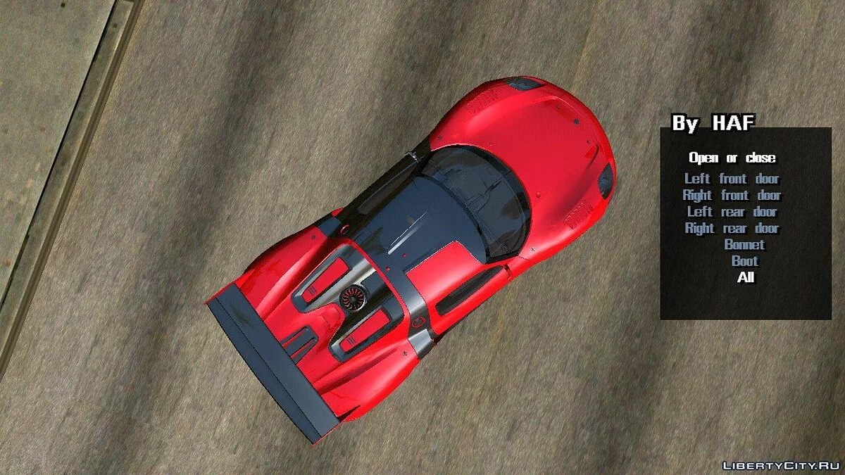 Porsche 918 RSR 2010 (только DFF) / GTA San Andreas (iOS, Android)