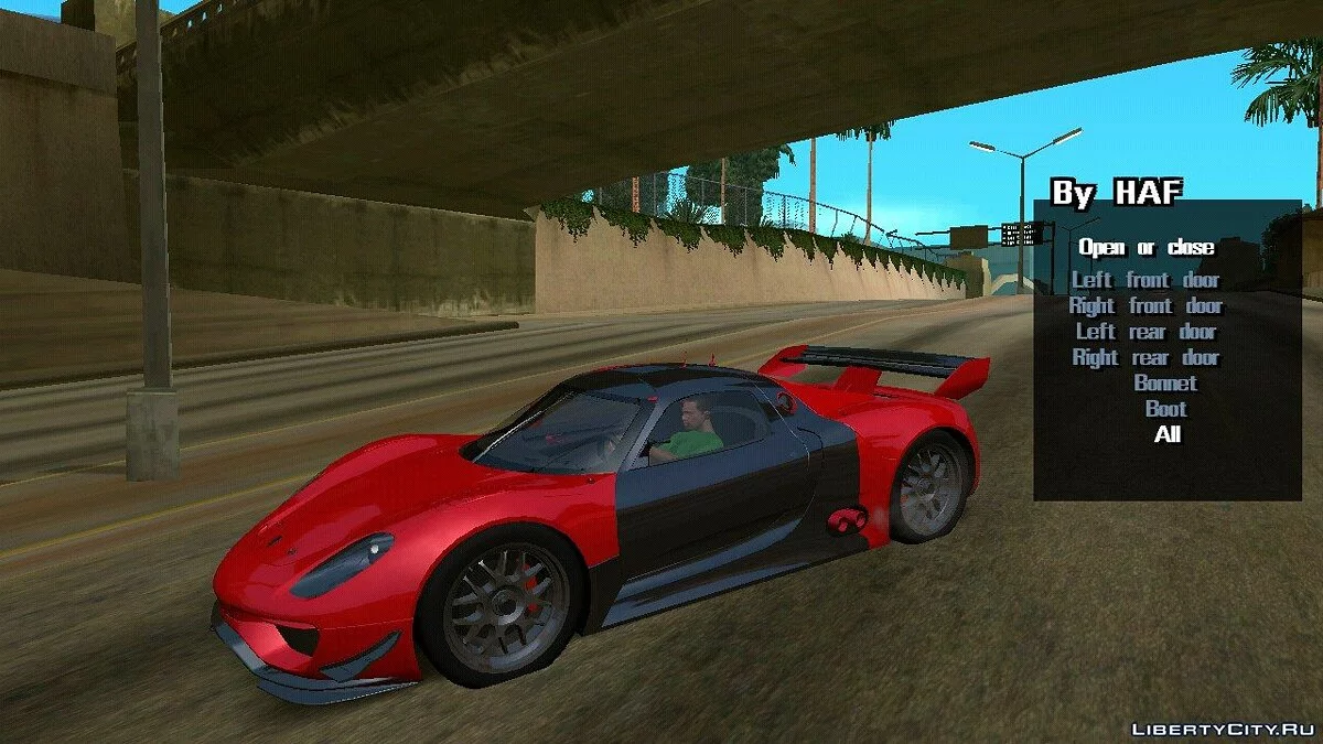 Porsche 918 RSR 2010 (только DFF) / GTA San Andreas (iOS, Android)