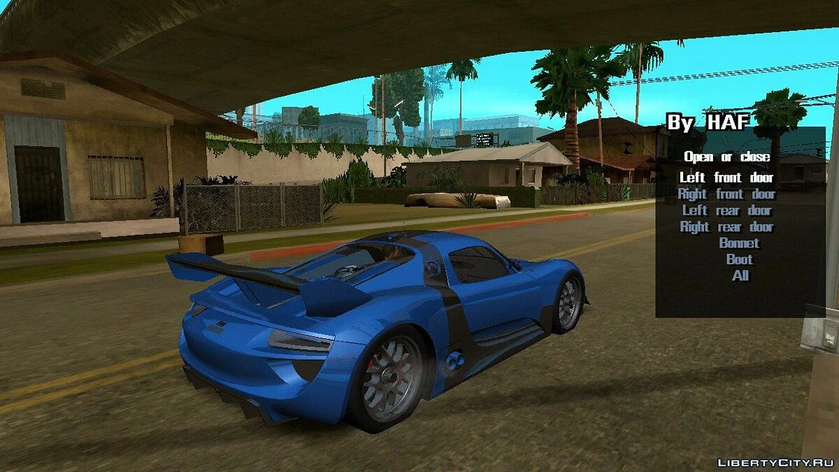Porsche 918 RSR 2010 (только DFF) / GTA San Andreas (iOS, Android)