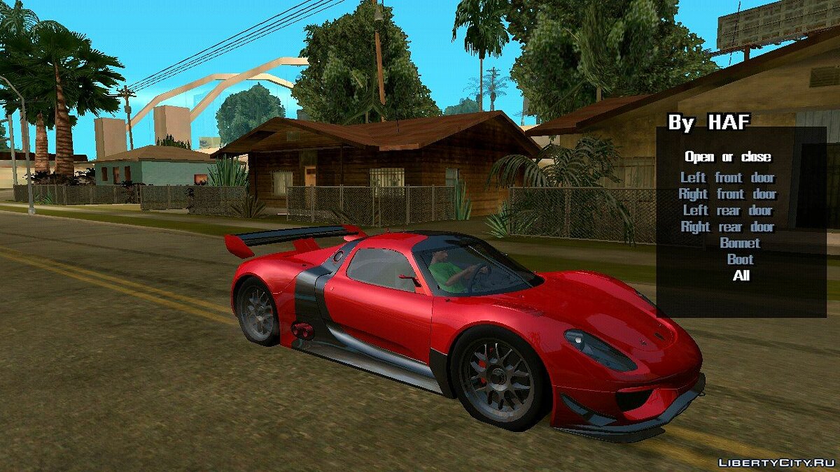 Скачать Porsche 918 RSR 2010 (только DFF) для GTA San Andreas (iOS, Android)