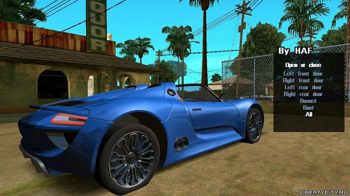 Porsche 918 Spyder (только DFF) / GTA San Andreas (iOS, Android)
