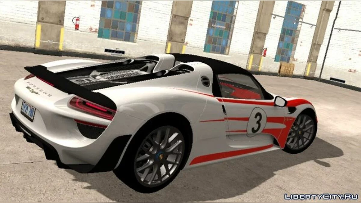 Porsche 918 Spyder Weissach Package / GTA San Andreas (iOS, Android)