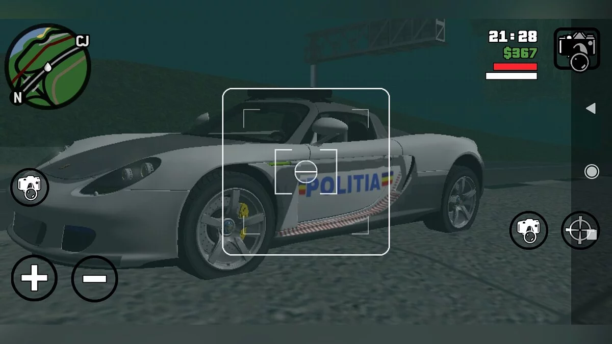Porsche Carrera GT - Полиция Румынии / GTA San Andreas (iOS, Android)