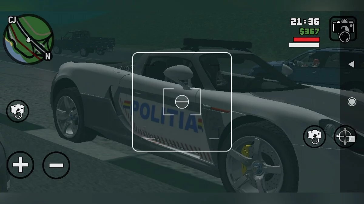 Porsche Carrera GT - Полиция Румынии / GTA San Andreas (iOS, Android)