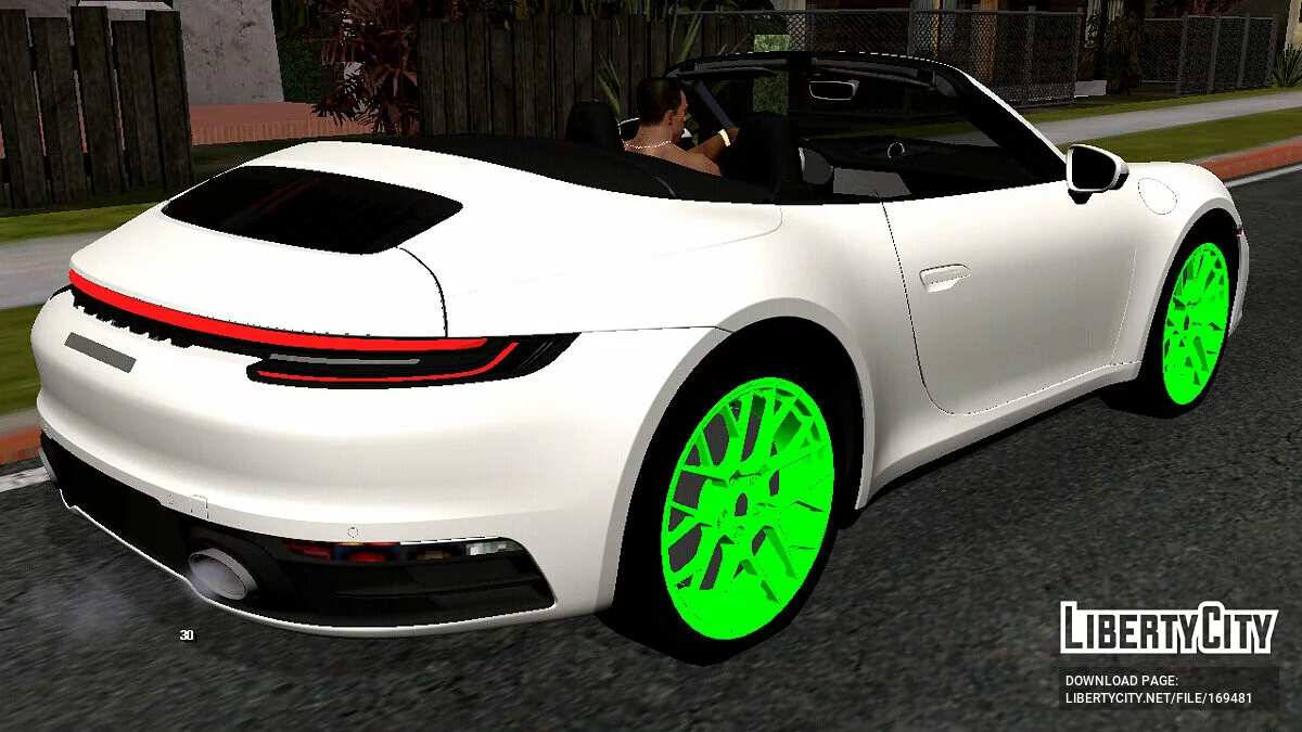 Porsche 911 Cabrio 2020 (только DFF) / GTA San Andreas (iOS, Android)
