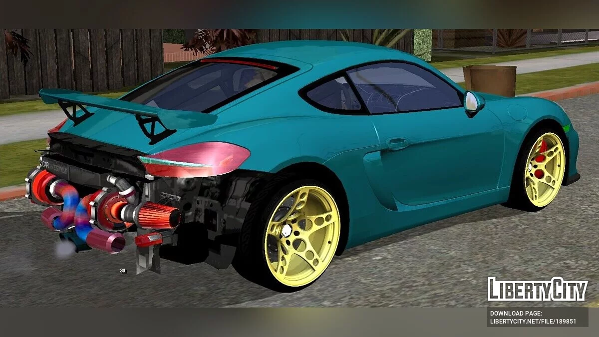 Porsche Cayman GT4 Twin Turbo / GTA San Andreas (iOS, Android)