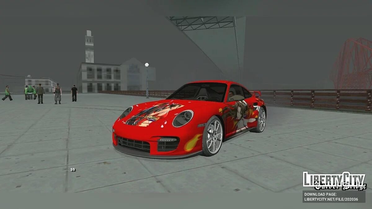 Porsche 911 GT2 Mai Shiranui Itasha / GTA San Andreas (iOS, Android)