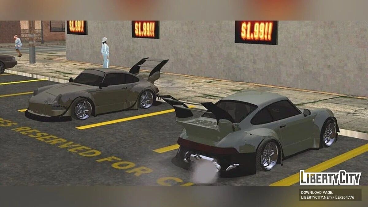 Porsche 993 RWB / GTA San Andreas (iOS, Android)