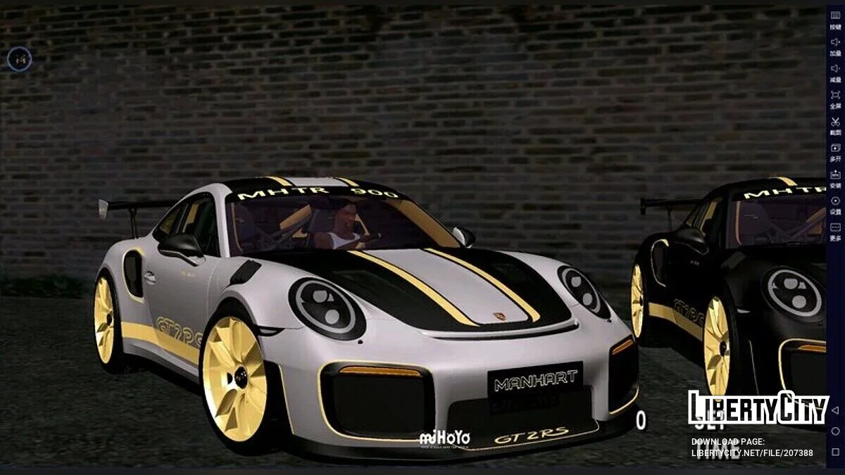 Porsche GT2RS MANHART TR900 / GTA San Andreas (iOS, Android)