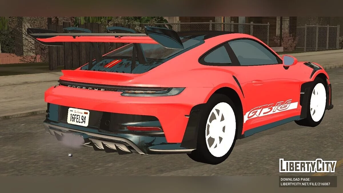 Porsche 911 (992) GT3 RS '22 - (только DFF) / GTA San Andreas (iOS, Android)