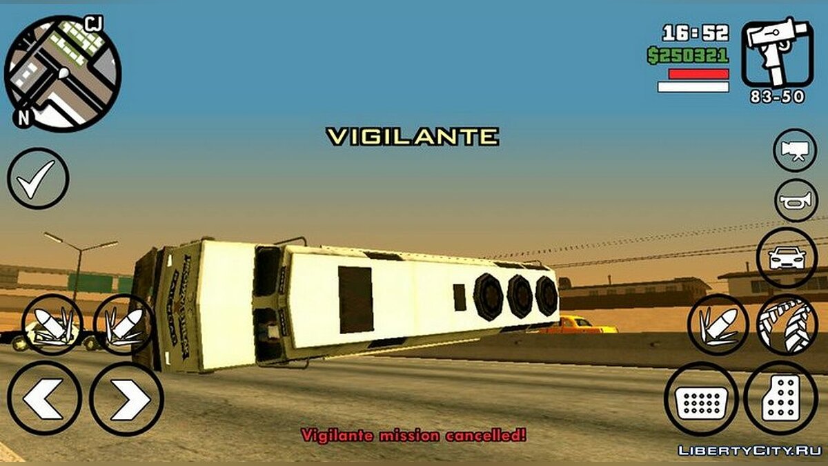 Поезд на дороге для GTA San Andreas (iOS, Android) - Картинка #2