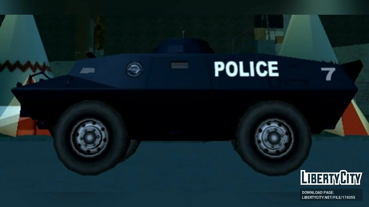 Улучшенные полицейские автомобили / GTA San Andreas (iOS, Android)