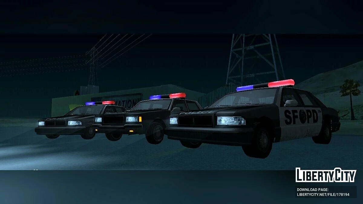 Обновлённые полицейские машины / GTA San Andreas (iOS, Android)
