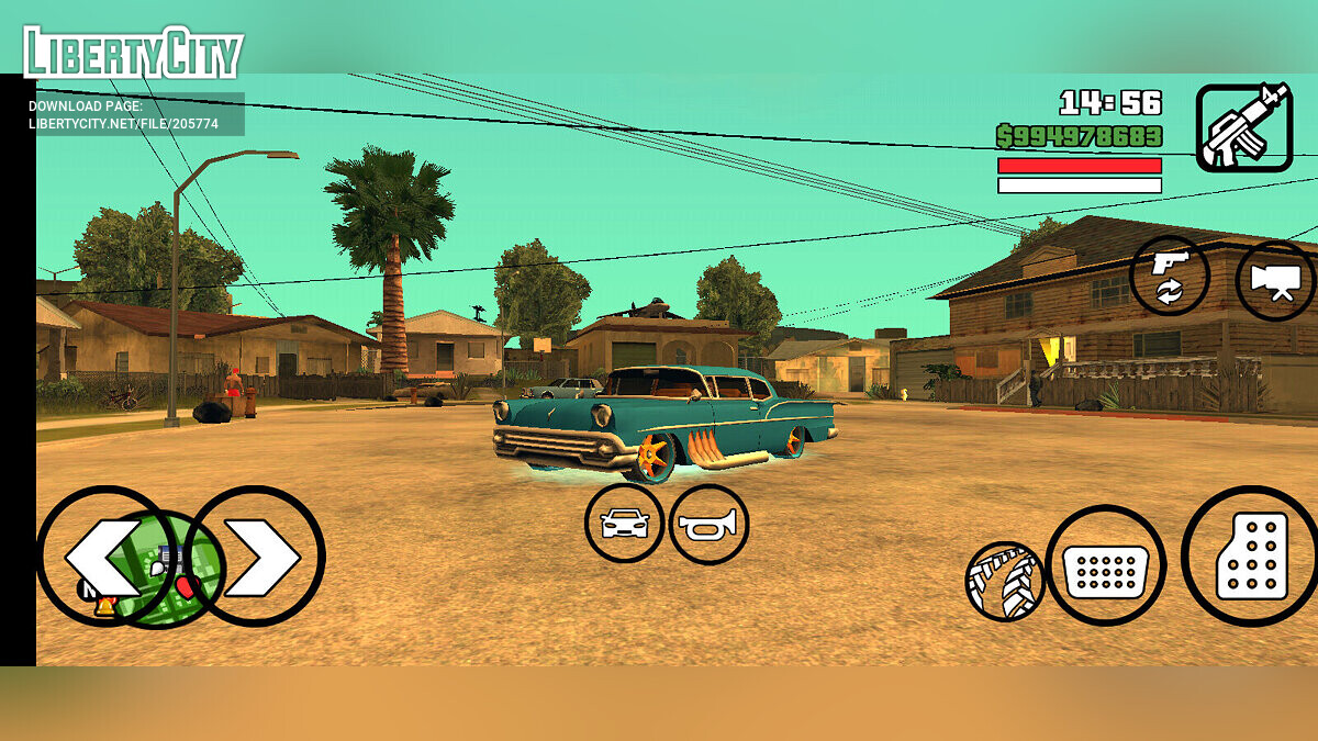 Замена tornado.txd в GTA San Andreas (iOS, Android) (25 файлов)