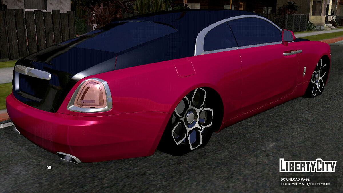 Скачать Rolls-Royce Wraith Black Badge (только DFF) для GTA San Andreas  (iOS, Android)