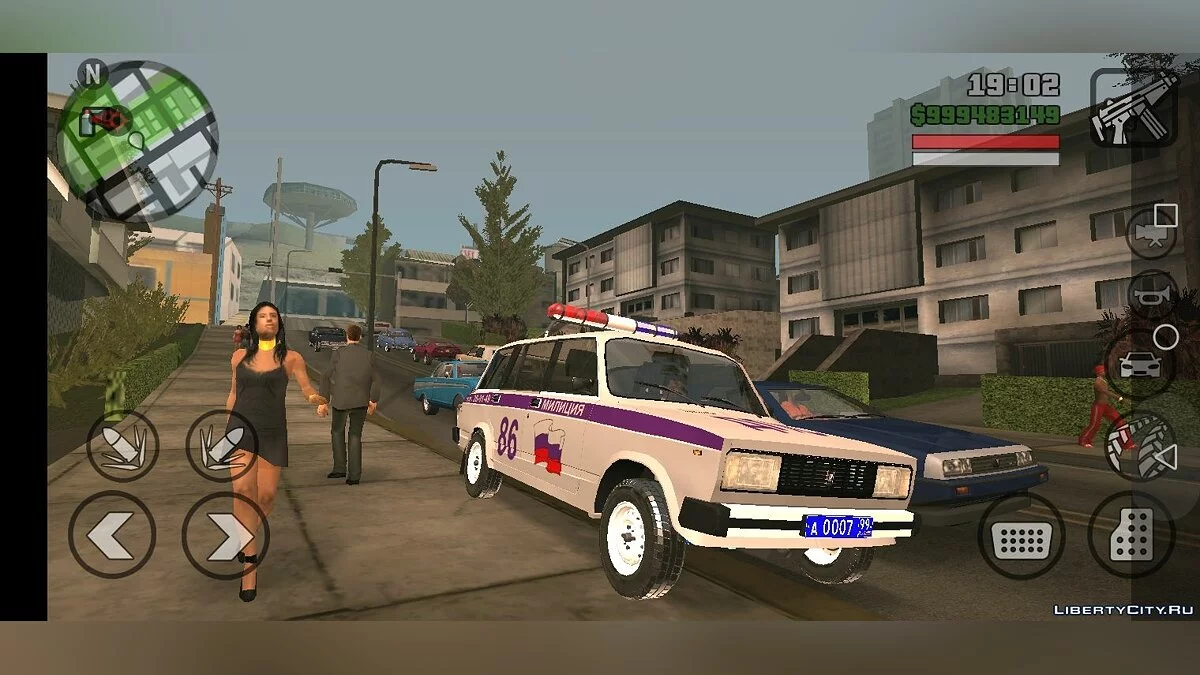 Lada Vaz 2104 Police for Mobile / GTA San Andreas (iOS, Android)