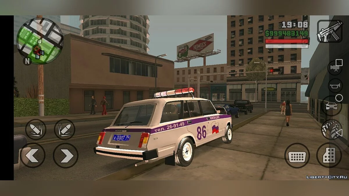 Lada Vaz 2104 Police for Mobile / GTA San Andreas (iOS, Android)