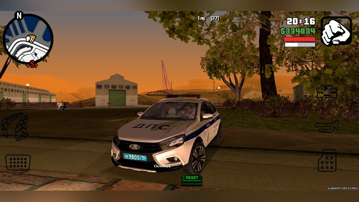 Скачать LADA Vesta SW ДПС для GTA San Andreas (iOS, Android)