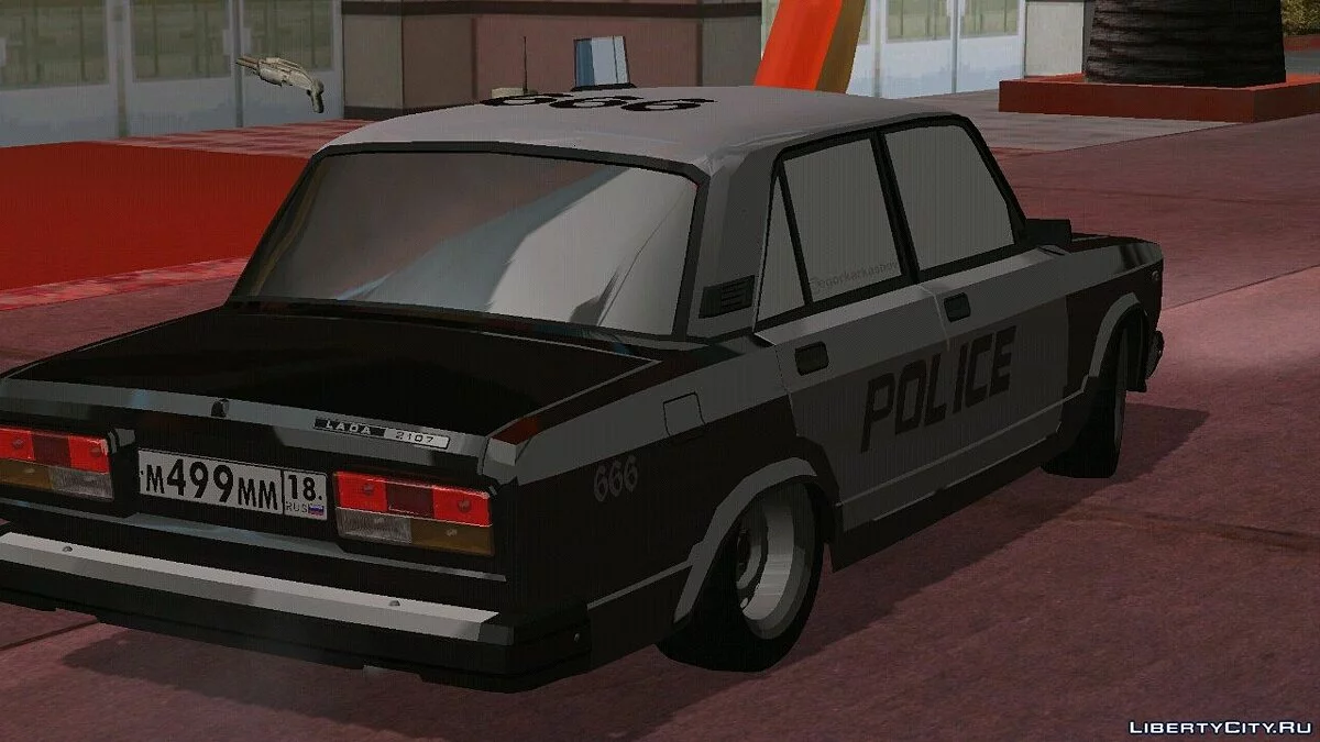 ВАЗ 2107 - Полиция v2.0 (только DFF) / GTA San Andreas (iOS, Android)