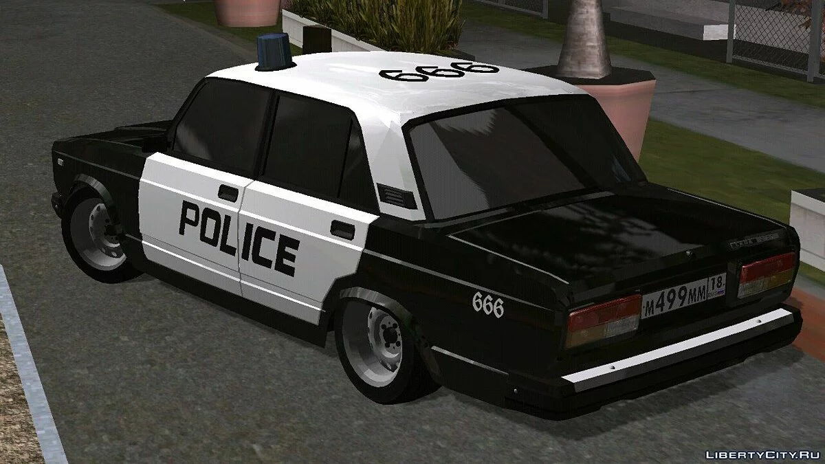 ВАЗ 2107 - Полиция v2.0 (только DFF) / GTA San Andreas (iOS, Android)