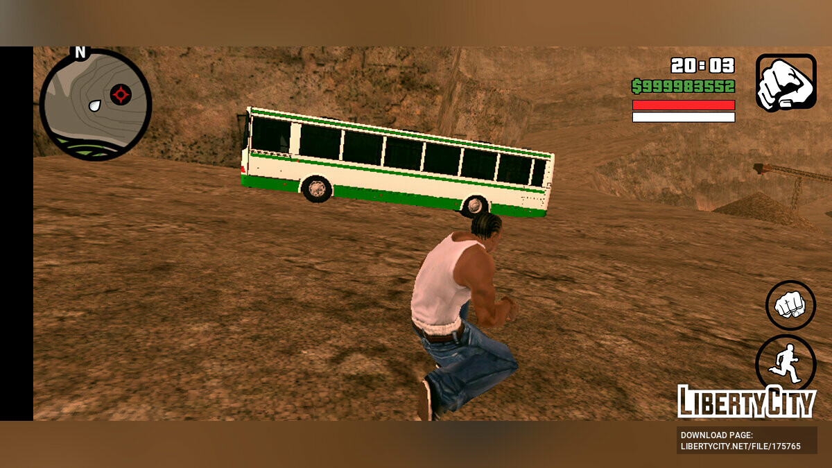 Скачать ЛИАЗ 5293 для GTA San Andreas (iOS, Android)