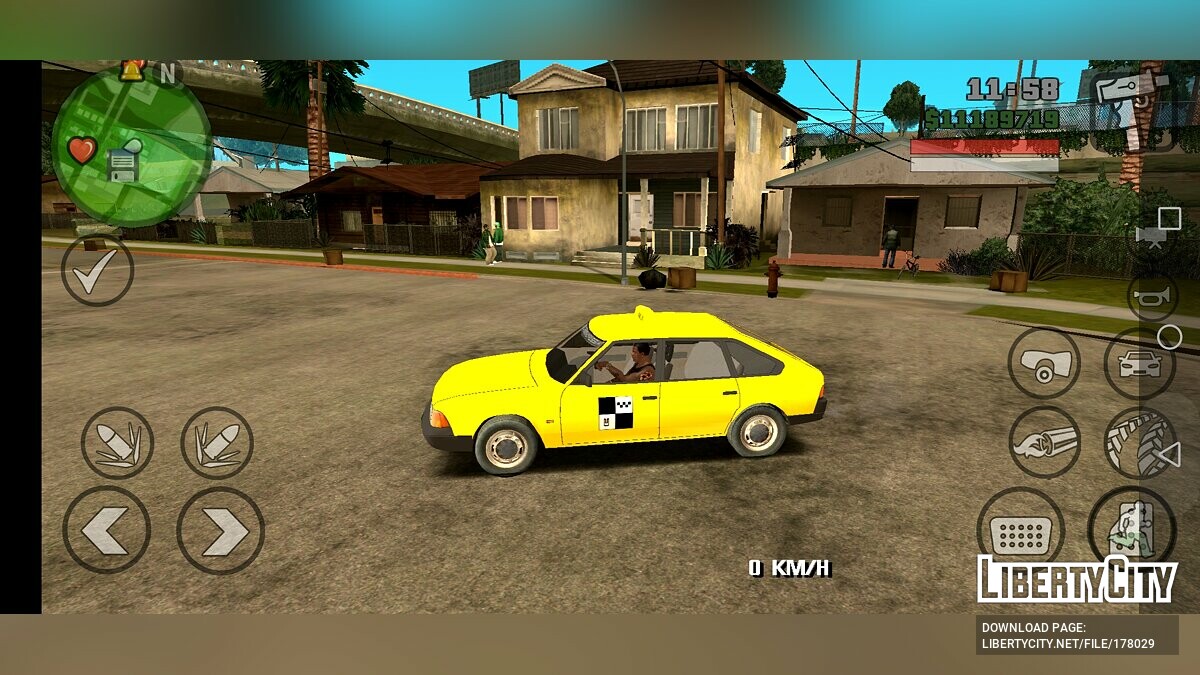 Скачать АЗЛК-2141 Такси для GTA San Andreas (iOS, Android)