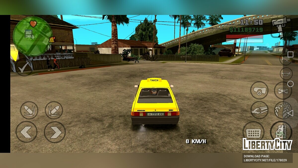 Скачать АЗЛК-2141 Такси для GTA San Andreas (iOS, Android)