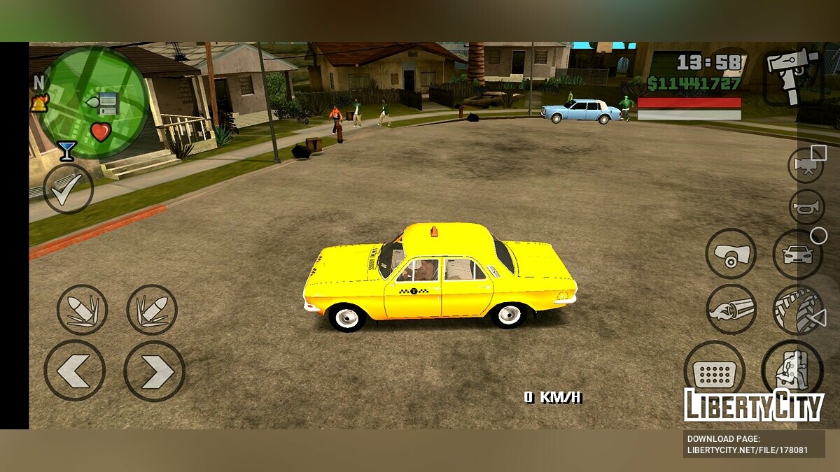 Скачать Волга 24-10 Такси для GTA San Andreas (iOS, Android)