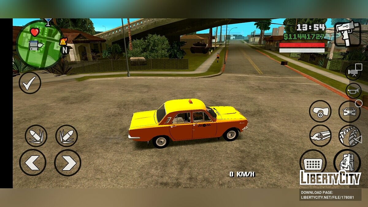 Скачать Волга 24-10 Такси для GTA San Andreas (iOS, Android)